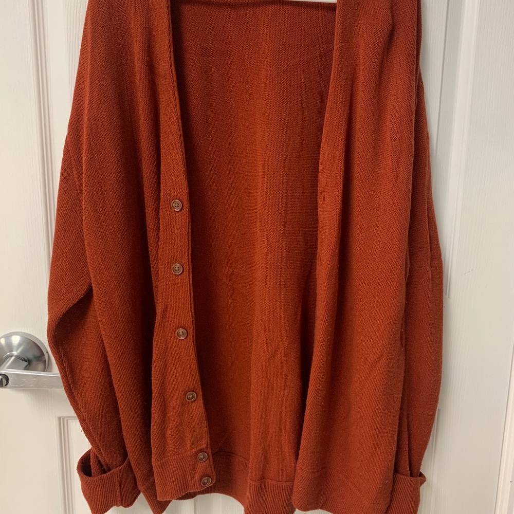 Burnt Orange Cardigan